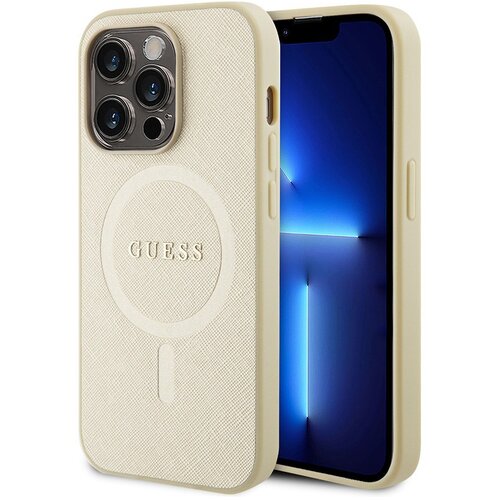  Torbica Guess Hc PU Saffiano Magsafe za iPhone 15 Pro 6.1 bez (GUHMP15LPSAHMCB) Cene