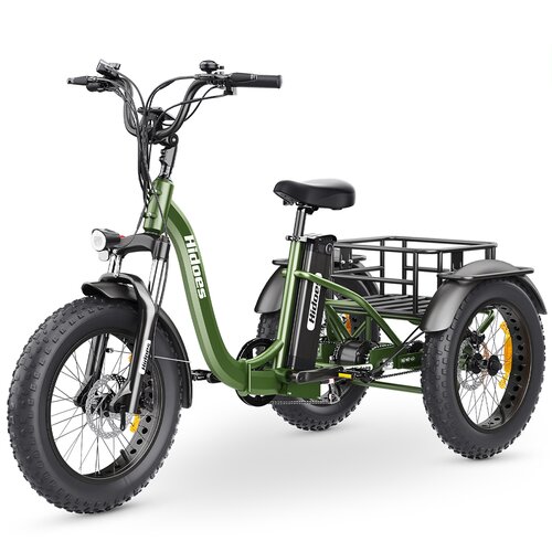 Hidoes ET1 zložljiv električni tovorni trikolesnik - 750 W 48 V 20 Ah - zelen, (21960388) Cene