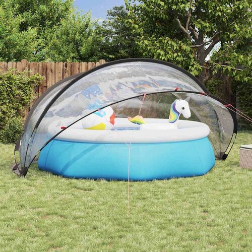  Paviljon za bazen Transparentno 405 x 405 x 192 cm PVC, (5000207898) Cene