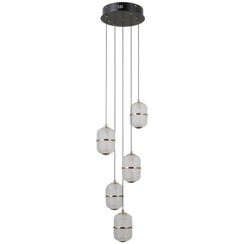  ITALUX PND-34375-5-BK - LED luster na sajli ALANI 5xLED/5,6W/230V 3000K crna Cene
