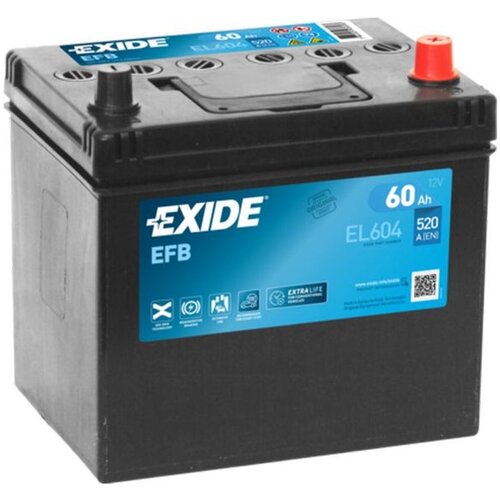 Exide EFB akumulator 12V 60Ah 520A +D Asia Cene
