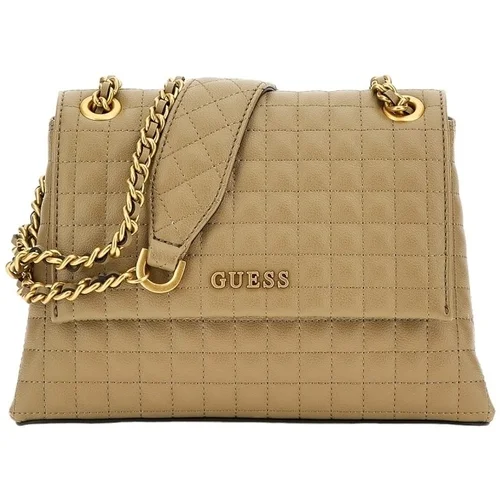 Guess TIA LUXURY SATCHEL Bež