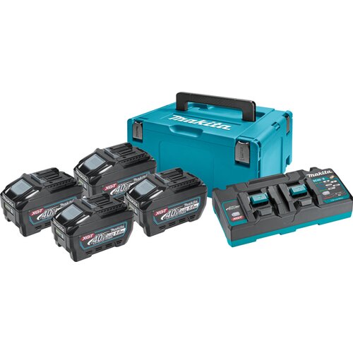 Makita set punjač i 2 baterije XGT u Makpac koferu DC40RB,BL4050Fx4 191U42-2 Slike
