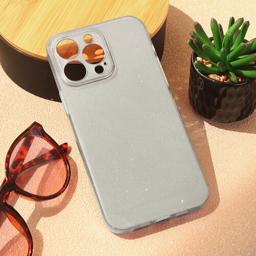 Torbica sparkle dust za iphone 15 pro max 6.7 srebrna Slike