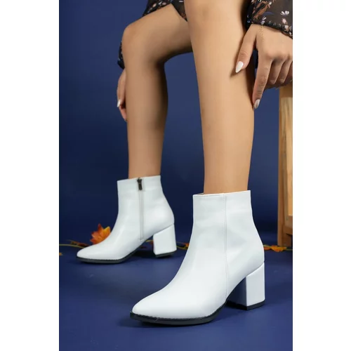 Riccon White Skin Women's Boots 0012893s