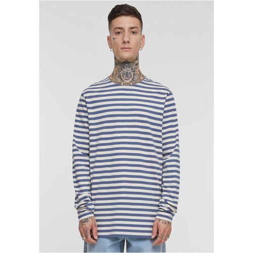 UC Men Men&amp;#039;s T-shirt Regular Stripe LS - white/blue Slike