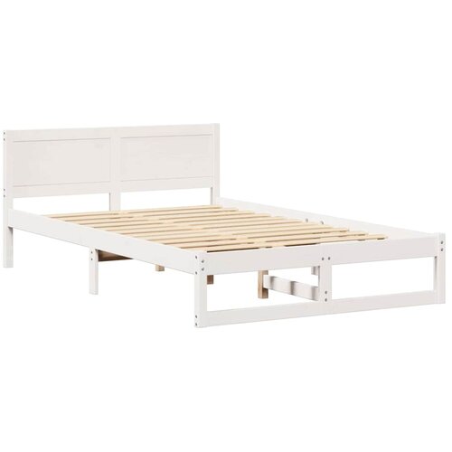 vidaXL Konstrukcija postelje Bela 120 x 200 cm Trden borov les, (5000023110) Cene