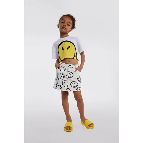 Marc Jacobs Dječja pamučna majica kratkih rukava x Smiley boja: bijela