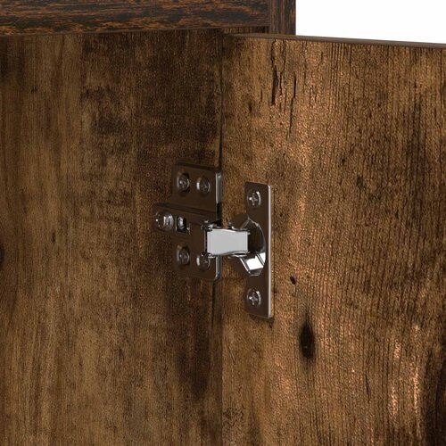  ormar 130 x 33 x 47 cm Dimljeni hrast Konstruirano drvo Slike