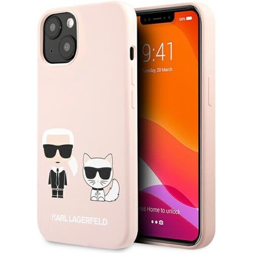 Karl Lagerfeld Originalen ovitek KLHMP14SSSKCI za iPhone 14 roza silikonska zaščita - Full Bodies Icon Cene