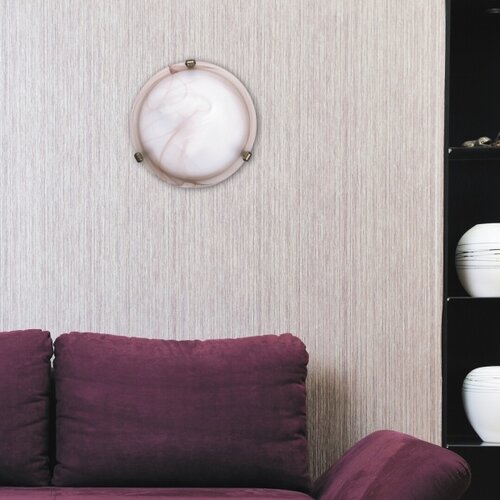 Rabalux alabastro plafonjera D30 E27 60W tabaco/bronza Slike