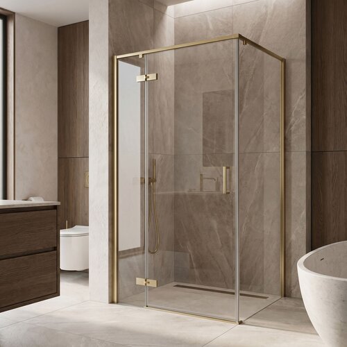 Rea Tu&scaron; kabina Bruno 100x80 Brush Gold Cene