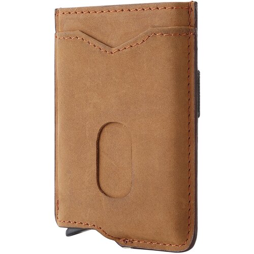 INF Usnjena denarnica z držalom za kartico za blokiranje RFID Brown, (21562352) Cene