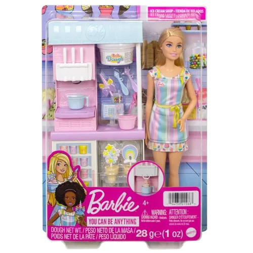 Barbie set prodavnica sladoleda i lutka
