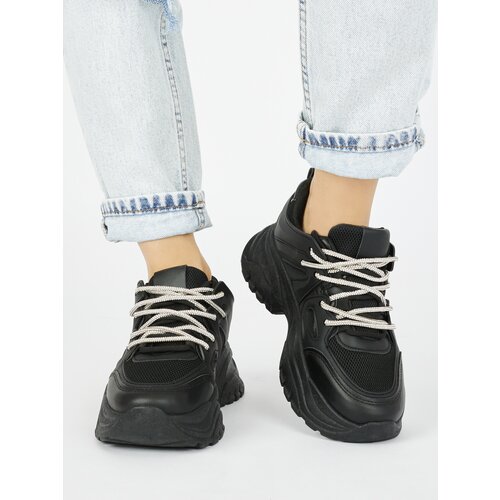 Shelvt Women's black sneakers Cijene