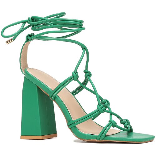 La Modeuse Sandali & Odprti čevlji 58395_P134369 Zelena Cene