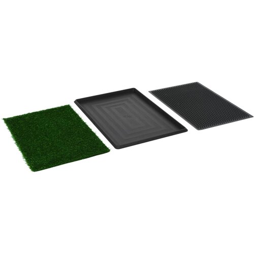  Toalet za ljubimce s pladnjem i travom zeleni 76 x 51 x 3 cm Slike