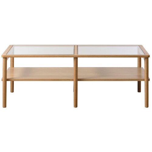 Unique Furniture Steklena mizica v naravni barvi 41x60 cm Elba – Cene