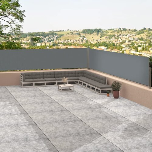 vidaXL Uvlačiva bočna tenda antracit 117 x 1200 cm Cijene