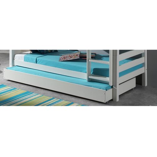 Vipack Bijeli dječji krevet od masivnog bora na kat s prostorom za odlaganje 140x200/90x200 cm SCOTT &amp;ndash; Slike