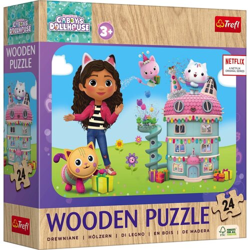 Trefl Gabi drvena kućica za lutke, puzzle od 24 dijela - Cene