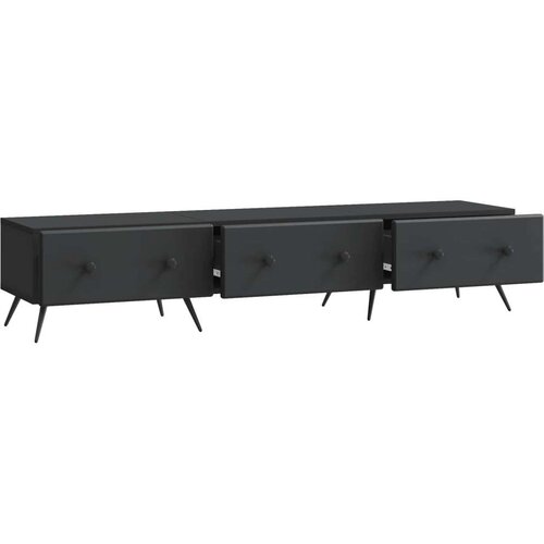  ormar s ladicama Crna 147 x 34 5 x 30 cm Konstruirano drvo Slike