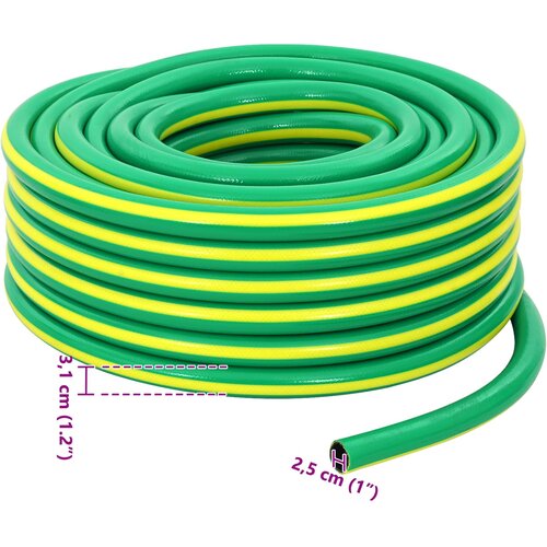  Vrtno crijevo 5-slojno Zelena i žuta 1&amp;quot; 20 m PVC Slike