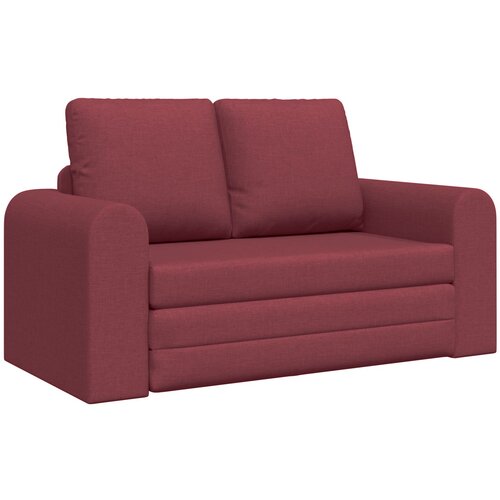 VidaXL Tla Raztegljiv Kavč 2-v-1 Bordo 148x71x83 cm Blago Slike