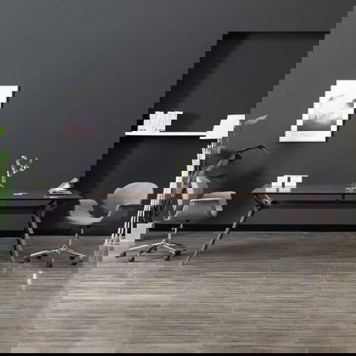 VidaXL Vrtljiv jediln stol sivo blago, (20698841) Slike