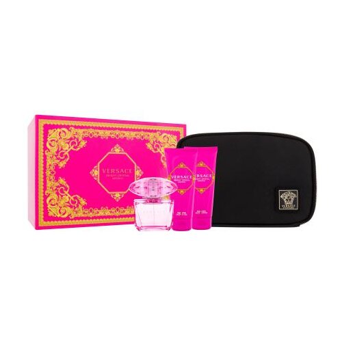 Versace Bright Crystal Absolu Set parfemska voda 90 ml + losion za tijelo 100 ml + gel za tu&amp;scaron;iranje 100 ml + kozmetička torbica za ženske Slike
