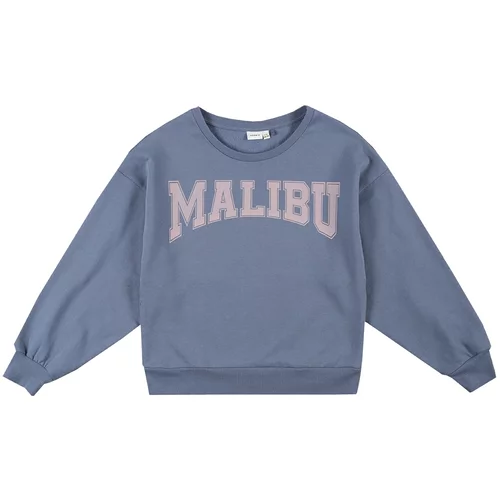 name it Sweater majica 'DALIBU' golublje plava / pastelno roza