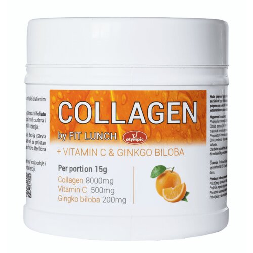 Olympic Kolagen sa vitaminom C i Gingko Bilobom Pomorandža, 450g Slike