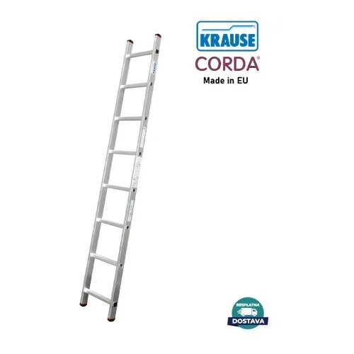 Krause Corda Ljestve za naslanjanje s prečkama (Radna visina: 3,2 m, Broj stuba: 8 prečki, Aluminij) Cijene