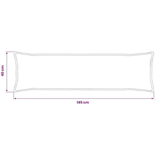  Presvlaka za jastuk 2 kom. HOUTEN Sivosmeđa 40 x 145 cm Kord Slike