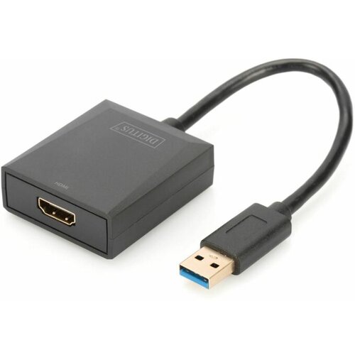Digitus Prijenosno računalo, Televizor, monitor, USB 3.0, Video Adapter [1x Muški konektor USB 3.0 tipa A - 1x Ženski konektor HDMI] Crn Cijene