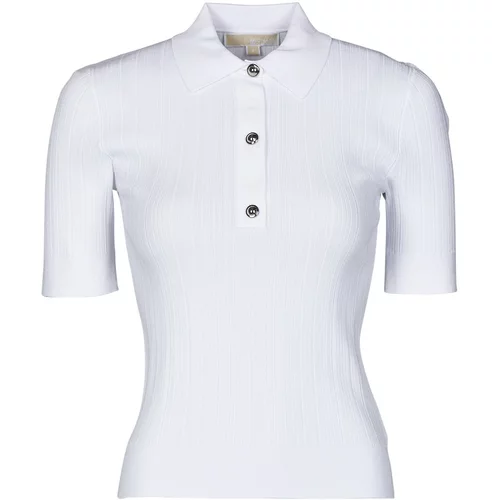 Michael Kors button polo sweater bijela