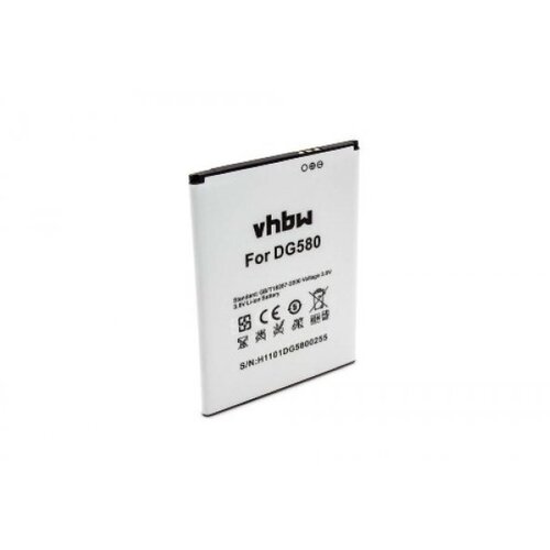 VHBW Baterija za Doogee Kissme / DG580, 2500 mAh Slike