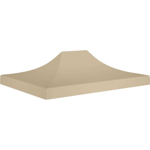 VidaXL Krov za &amp;scaron;ator za zabave 4,5 x 3 m bež 270 g/m&amp;sup2; Slike