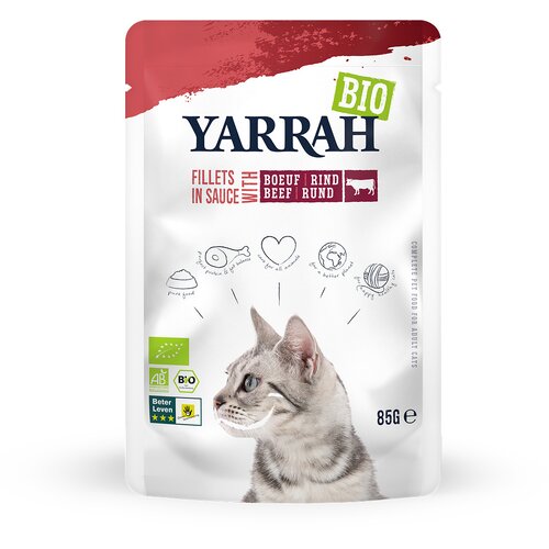  Varčno pakiranje Yarrah Bio Filets v omaki 28 x 85 g - Z bio-govedino Cijene