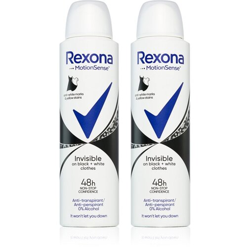 Rexona Invisible on Black + White Clothes Antiperspirant ugodno pakiranje Slike