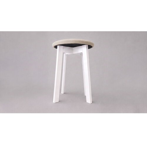  Tabure KUBE prečnik 36 cm beli/bež Slike