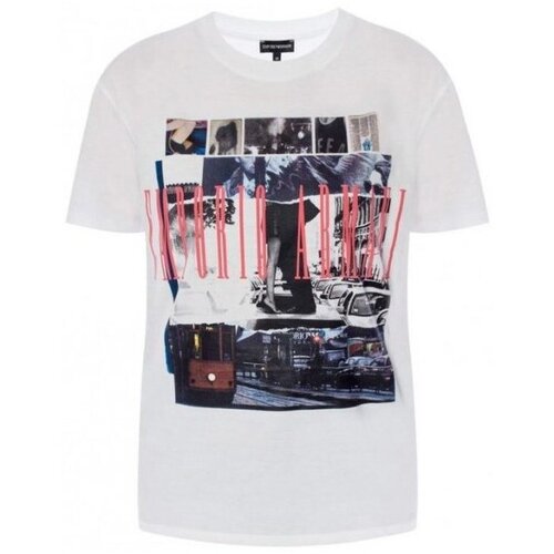 Emporio Armani Tshirt Bianco Bijela Slike