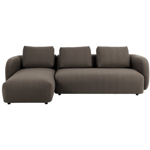Bonami Selection Siva/smeđa kutna garnitura od boucl&amp;eacute; tkanine (s lijevim kutom) Imola &amp;ndash; Slike