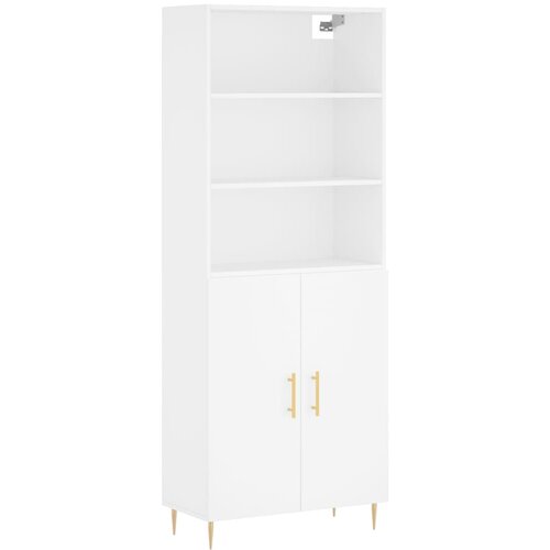 Maison Chic Visoka omara - Komoda - Predalnik bela 69,5x34x180 cm inženirski les, (21720212) Cene