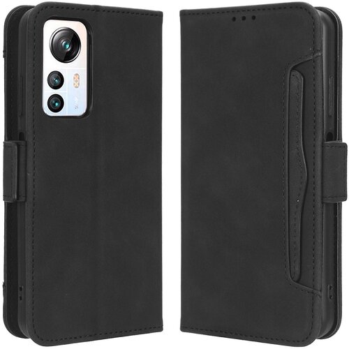 INORCO Usnjena torbica za mobilni telefon Blackview A85 z več režami za kartice, pokrov telefona s stojalom za denarnico, (22034855) Slike