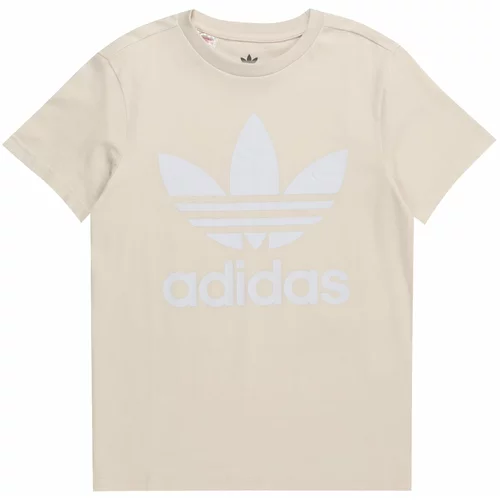 Adidas Majica 'TREFOIL' bela / volneno bela