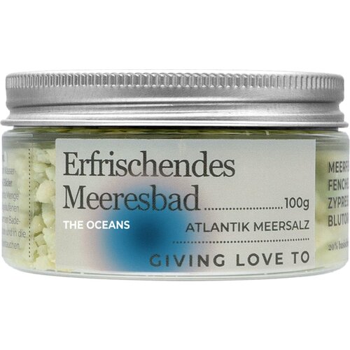 GIVING LOVE TO Kopalna sol &amp;quot;Osvežilna morska kopel&amp;quot; - The Ocean - 100 g Slike
