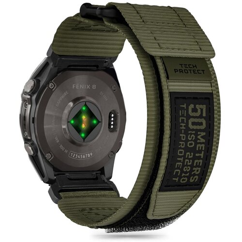 TECH-PROTECT SCOUT PRO GARMIN FENIX 5X / 5X PLUS / 6X / 6X PRO / 7X / 8 (51 MM) MILITARY GREEN, (21974530) Cene