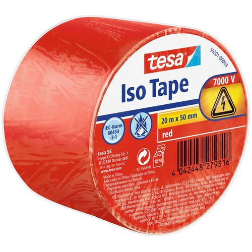 Tesa Univerzalni izolacijski trak (rdeč, 20 m x 50 mm) Slike