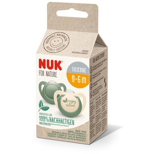 Nuk tolažilna duda - silikon 0-6 m, 2/1 MULTICOLOR Slike